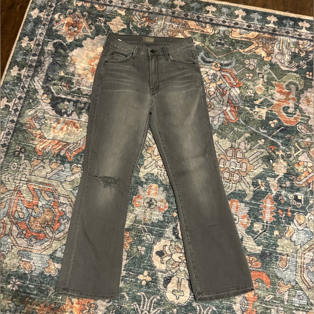 MOTHER Women's Charcoal Skinny Jeans